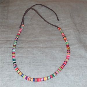 Colorful Beaded Tie Choker